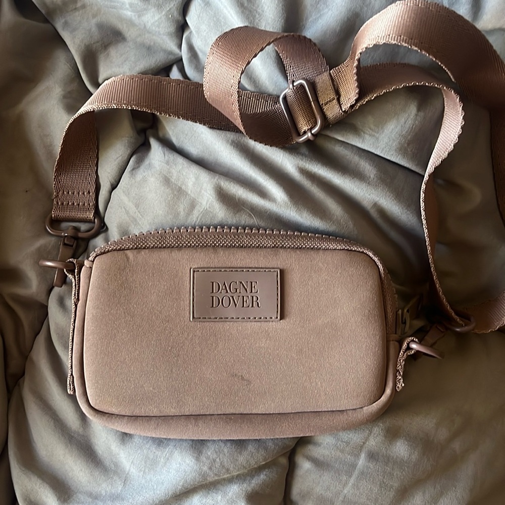 Dagne Dover Mara Neoprene Phone Sling in Dune